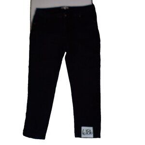 Woman Within Super Stretchy Black Denim Jeans Women's Plus Size 16W (36 x 25)